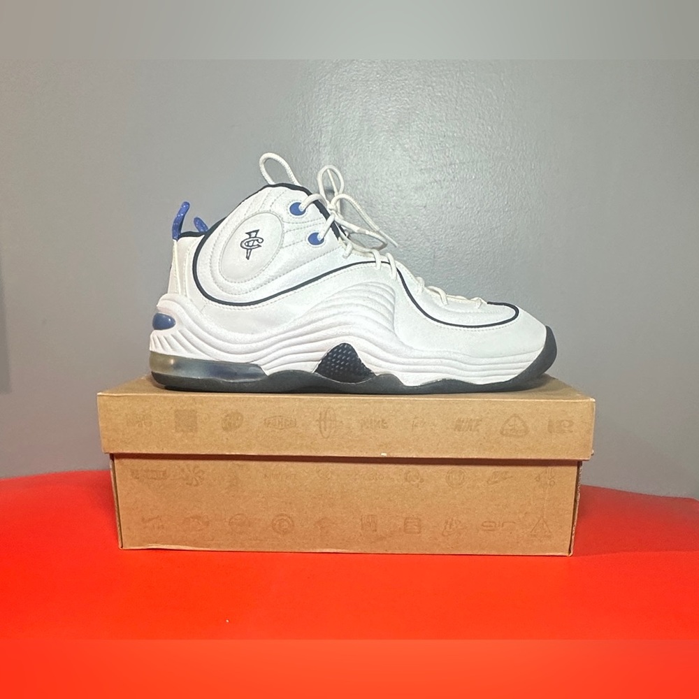 Size 10.5 - Nike Air Penny 2 White Varsity Royal